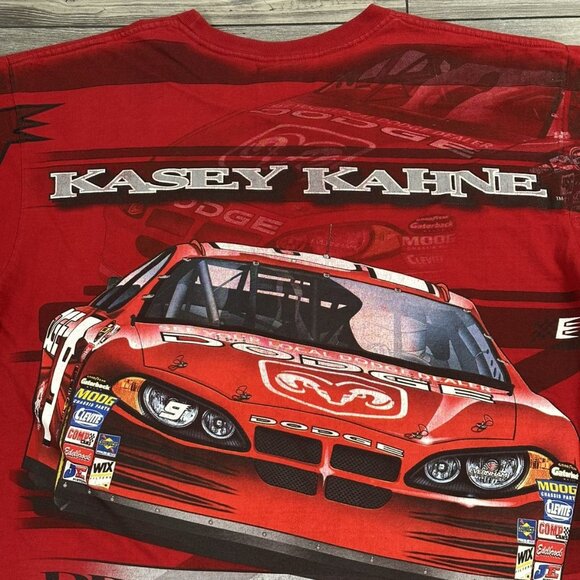 Vintage Y2K Kasey Kane Nascar AOP T Shirt - Picture 4 of 6